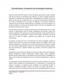 El profesional y el manejo de las tecnologías modernas