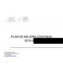 PLAN DE MEJORA CONTINUA. Participantes, control de revisiones y aprobación del PMC