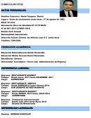 CURRICULUM VITAE - DATOS PERSONALES: