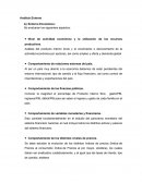 Análisis Externo - Entorno Económico