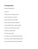 Presupuesto de un maestro