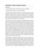 El alquimista. Actividad 3: Primer reporte de lectura