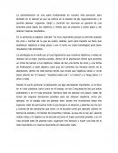 Ensayo de planeacion. La administración es una parte fundamental en nuestra vida personal