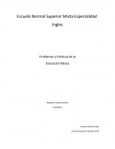 Problemas y Políticas de la Educación Básica