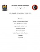 ENSAYO: PENSAMIENTO MÁGICO PRIMITIVO