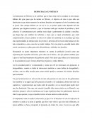 ENSAYO FINAL: DEMOCRACIA EN MÉXICO.