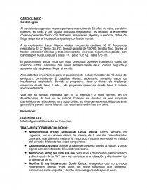CASO CLÍNICO 1 Cardiológico. Página 1