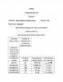 Actividad de adquisición del conocimiento. Masa del tipo internacional de kilogramo adoptado