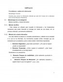 Procedimiento y análisis de la información.