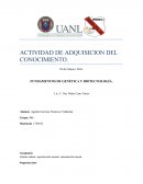 FUNDAMENTOS DE GENÉTICA Y BIOTECNOLOGÍA.