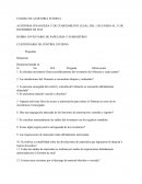 Cuestionario de Control Interno Almacén