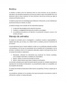 Bioetica y manejo de animales