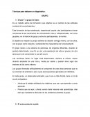 Técnicas para el diagnostico de grupo y comunidad.