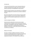 La idea central de éste libro es que la educación debe ser una base importante para el país, pues de este modo se podrían aprovechar las habilidades de cada persona.