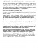 LOS PROCESOS DE ABSTRACCION CIENTIFICA EN HISTORIA Y EVOLUCION DEL PENSAMIENTO CIENTIFICO.