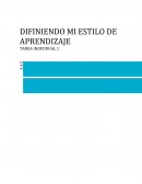 Definiendo mi estilo de aprendizaje