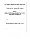 PROBLEMÁTICA SOBRE LA ENSEÑANZA DE LA HISTORIA CONTRASTADO CON LOS PLANES Y PROGRAMAS 2011 Y LOS FUNDAMENTOS COGNOSITIVISTAS