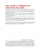 Se aleja la presencia de Dios?