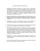 Glosario de Seguro de Construccion