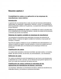 Contabilidad de costos y su aplicación en las empresas de manufacturas: Marco teórico. Página 1