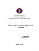 Resumen Analítico Economía para la Toma de Decisiones