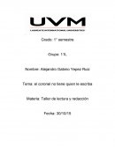 Tema: el coronel no tiene quien le escriba