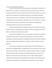Caracterización geoquímica y geoeléctrica. Página 1