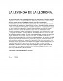 Ensayo de la leyenda de la llorona