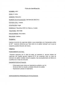 Caso clinico Paciente masculino de 51 años de edad. Página 1
