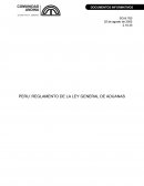 PERU: REGLAMENTO DE LA LEY GENERAL DE ADUANAS