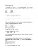 Estadisticas Resuelve los siguientes ejercicios para determinar el tipo de elasticidad precio de la demanda para cada caso.