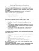 Nutrición y Enfermedades cardiovasculares y Alimentación en la discapacidad