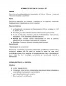 NORMAS DE GESTION DE CALIDAD - ISO
