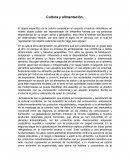 Cultura y alimentación.