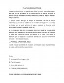 Plantas hidroelectricas. LA POTENCIA A PARTIR DEL AGUA