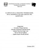 EL IMPACTO DE LA INDUSTRIA TRANSNACIONAL EN EL DESARROLLO DE SAN JUAN DEL RÍO, QUERÉTARO.