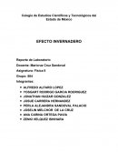 EFECTO INVERNADERO Reporte de Laboratorio