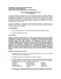 CASO CLÍNICO. MATRIZ EXTRACELULAR. Página 1