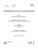 APOYO EN CENTRO DE CÓMPUTO.