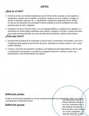 ARTES ¿Qué es el arte?