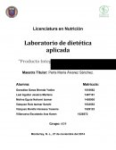 Laboratorio de dietética aplicada “Producto Integrador de Aprendizaje”