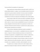 Factores que definen la incertidumbre en las organizaciones.