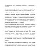 ¿El capitalismo se podría considerar en verdad como un avance para la sociedad?