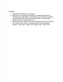 Algoritmo y Diagramas de flujo. Página 1