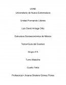 Estructura Socioeconómica de México Tema=Guía del Examen