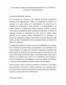 LA EFICIENCIA PARA LA ORGANIZACIÓN; MEDIANTE EL ALCANCE DE LOS OBJETIVOS PLANTEADOS