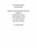 Laboratorio sobre segunda ley de Newton