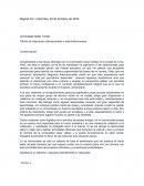 Carta escrita a Oficina de relaciones internacionales e interinstitucionales