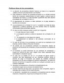 Políticas éticas de los proveedores