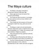 The Maya Culture